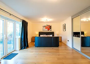 Ground floor super-king-sized master bedroom