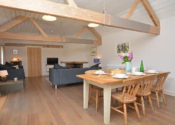 Enjoy leisurely meals around the dining table