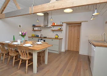 Dining and kitchen area