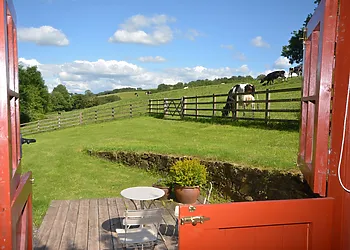 Wake up to beautiful countryside views