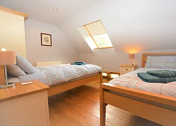 First floor twin bedroom