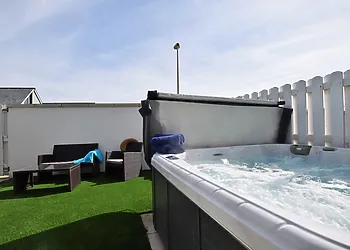 Relax in the hot tub 
