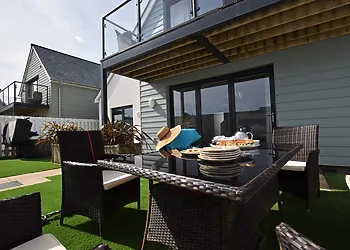 Dine al fresco in the property