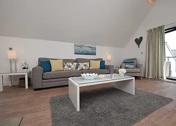Relax on the comfy sofas to rest those tired legs