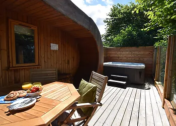 Enjoy the private sun trap decking