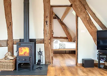 Warm toes in front of the fire