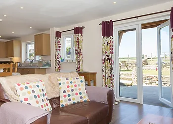 French doors leading to the beautiful garden