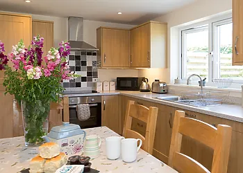 Well equipped kitchen area