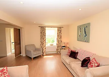 Lovely bright living room with a view of the outside space