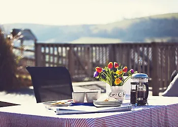 Surrounded by rolling countryside