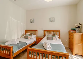 Comfortable twin bedroom