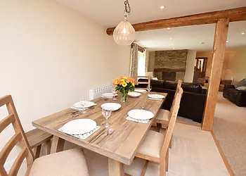 Spacious dining area for all the family