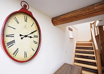 Feature clock in the living room