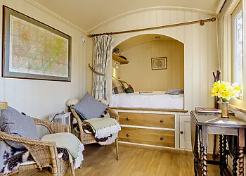 Cabin king-size double bed with plenty of storage