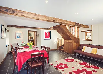 Colourful interiors with plenty of original features