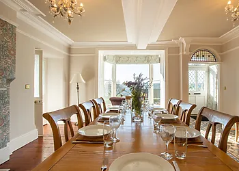 This splendid room is perfect for dining in style