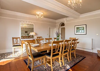 The whole family can sit and share an nice meal  