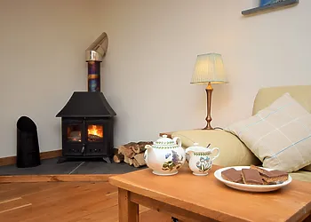 Relax in front of the woodburner