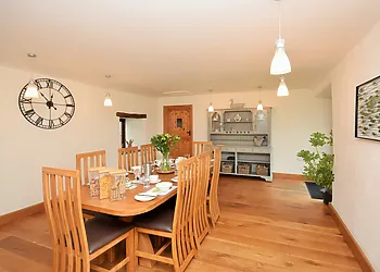 Spacious dining area