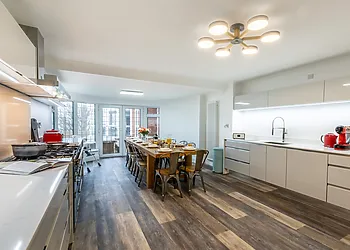 View to the kitchen/ dining area 