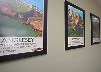 Local artwork throughout the house