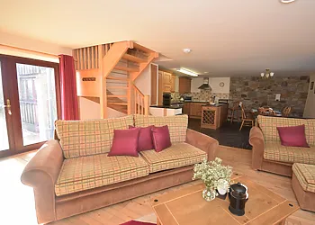 Open plan living area