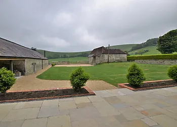 View across the front lawn and beyond