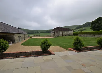 View across the front lawn and beyond