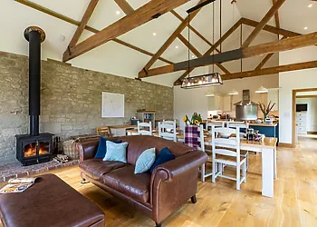 Stunning lounge area with woodburner for those cooler evenings