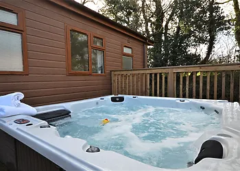 Relax in the hot tub