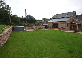  Looking at the property from the enclosed garden
