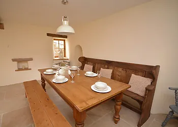 Social dining in the open-plan dining area