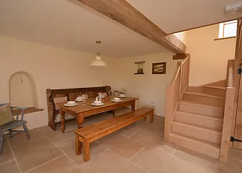 Stylish oak staircase leads to the first floor bedrooms