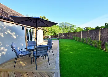 Patio area and garden