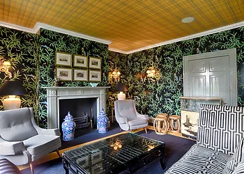 Stylish lounge with attractive decor