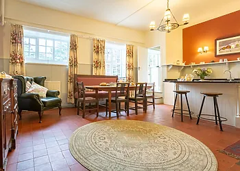 Spacious dining area