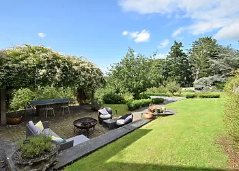 Relax in the large garden space