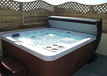 Relax in the hot tub