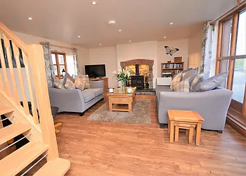 Lounge with woodburner