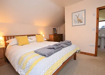 Master king bedroom with Juliet balcony and en-suite shower room