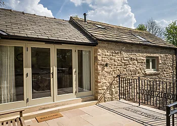 The patio area leads you in to the property