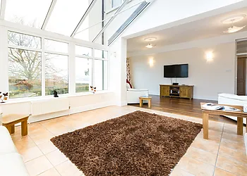 Conservatory with river views