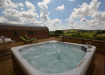 Fabulous views from the bubbling tub