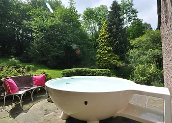 Take a dip in the wood-fired tea cup!