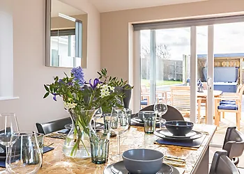 Dine inside or out on those sunny days