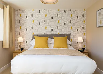 Bright king-size bedroom