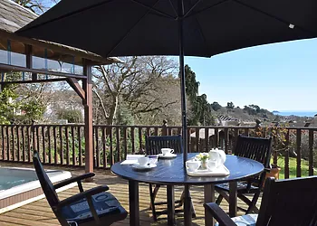 The perfect place to enjoy breakfast with far reaching sea views