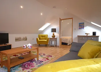 Spacious lounge area with a choice of seating