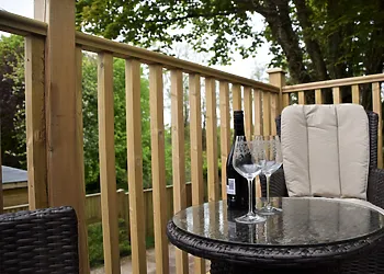 Kick back and relax on the balcony 