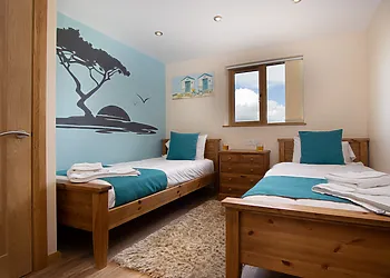 Further twin bedroom, for adults or children alike